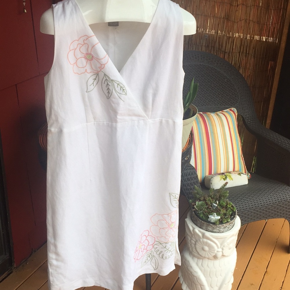 NWT Kenar Sleeveless Dress Sz12 Floral Embroidery